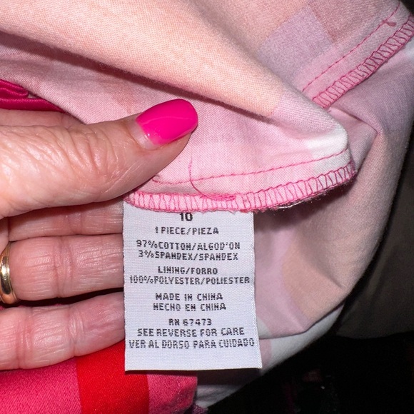 Julian Taylor New York colorful sleeveless belted  dress size 10 - Picture 6 of 6